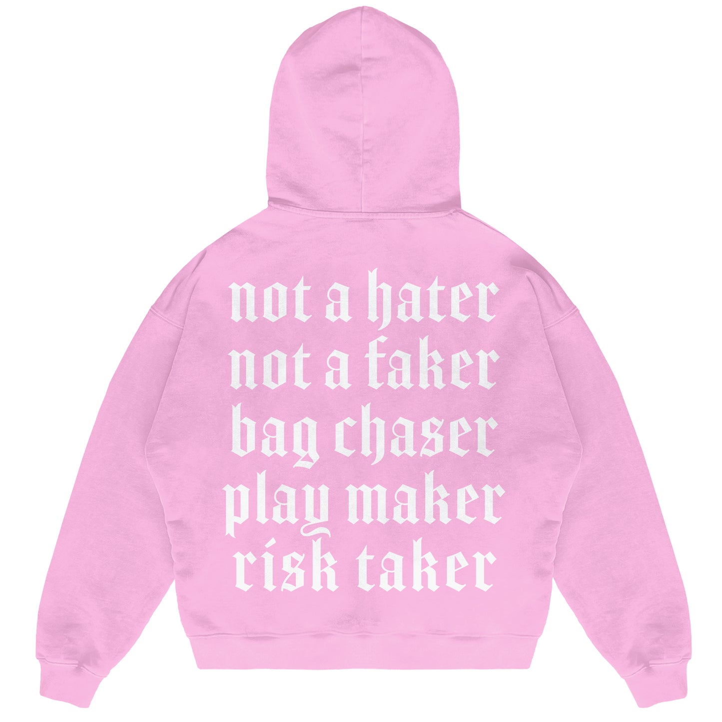 Risk Taker Puffer Print Hoodie Pink