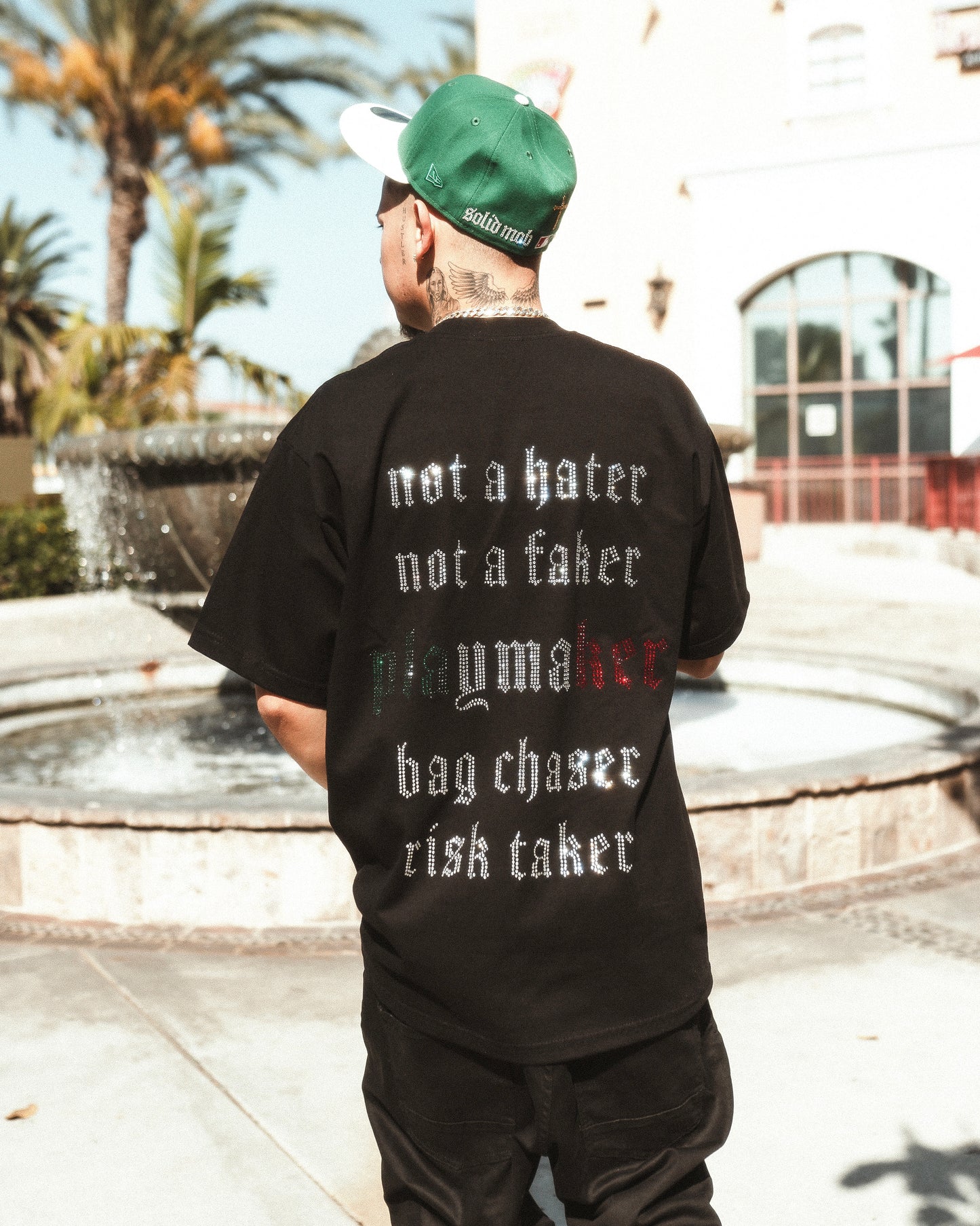 PLAYMAKER RHINESTONE TEE