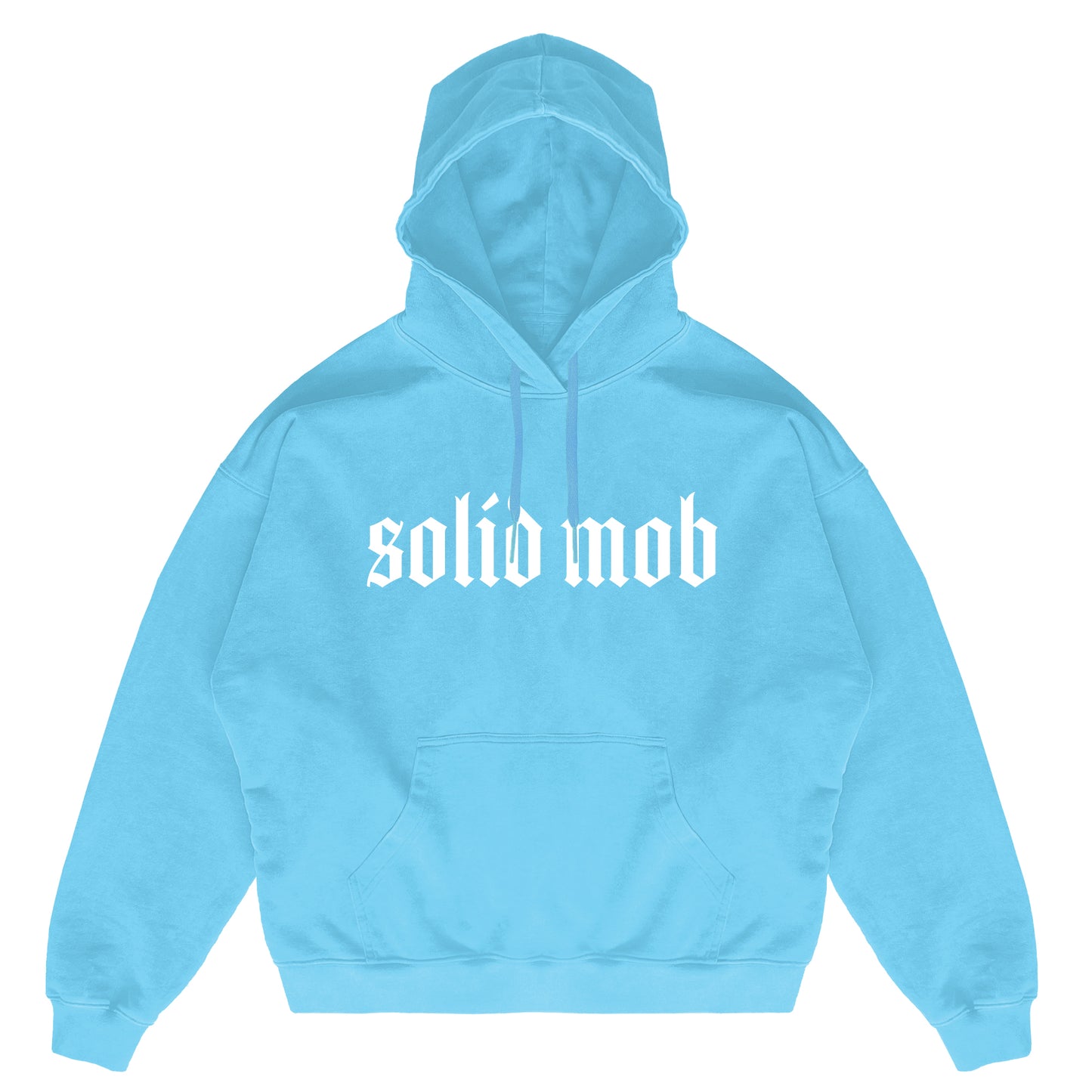 Risk Taker Puffer Print Hoodie Baby Blue